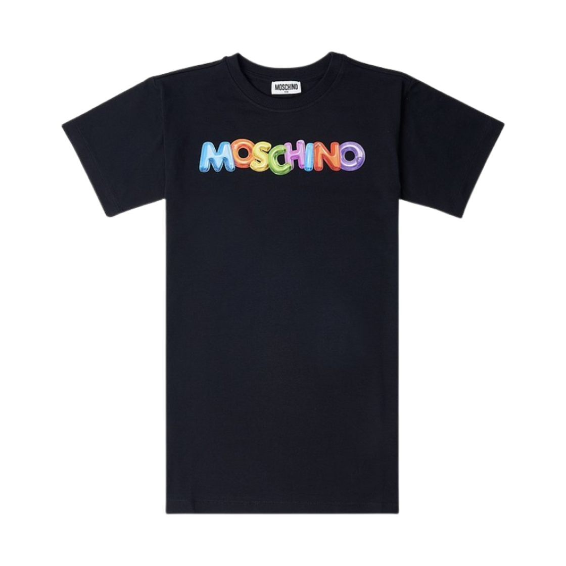 HAV0BQLBA0060100 (Kids) Moschino Inflatable Logo One Piece Black