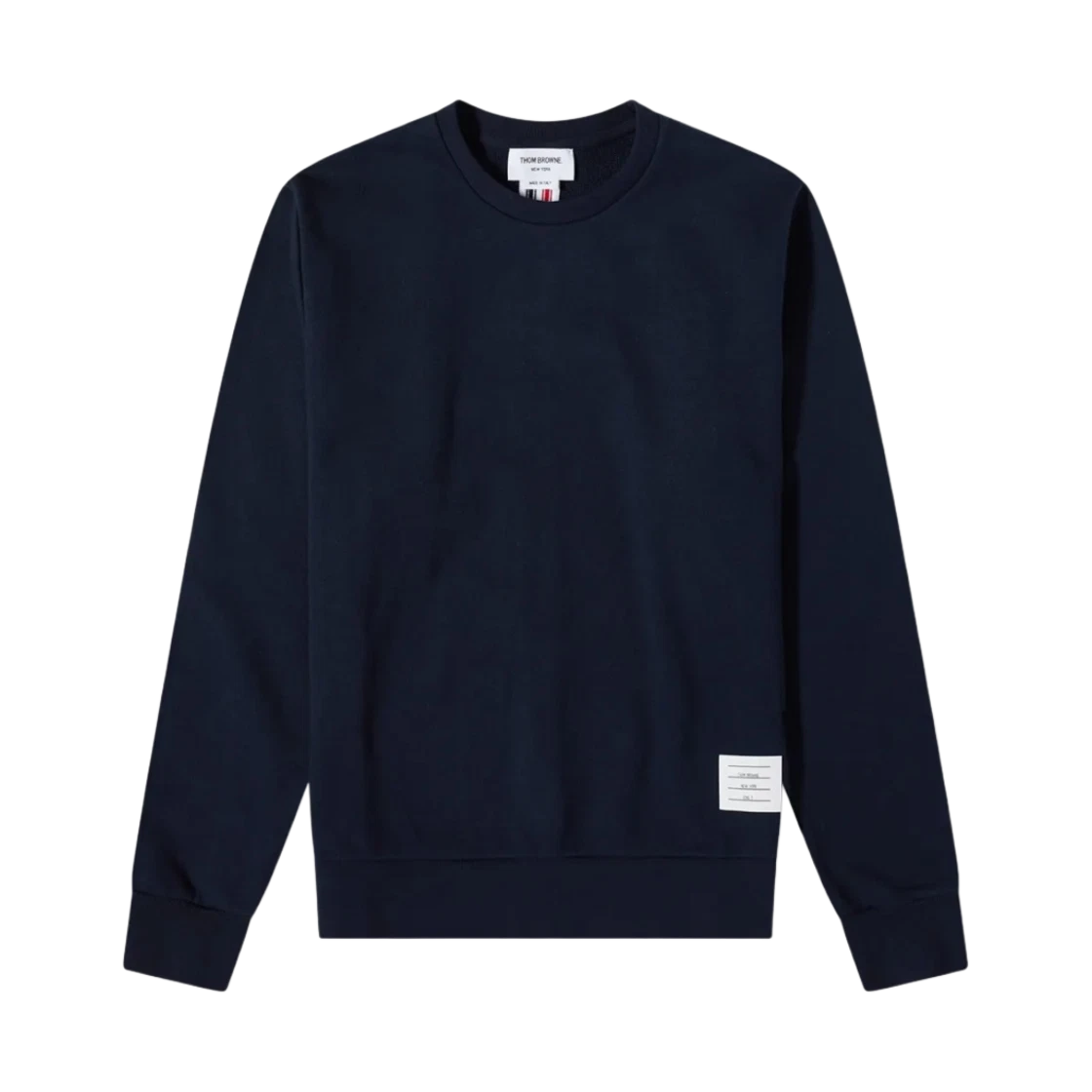 Thom Browne Thom Browne Loopback Center Back Stripe Crewneck Pullover Knit Navy · 1