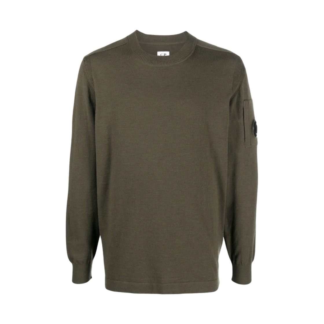 C.P. 컴퍼니 메리노 울 크루넥 스웨터 스톤 그레이 - 22FW(C.P. Company Merino Wool Crewneck Sweater Stone Grey - 22FW) - 1