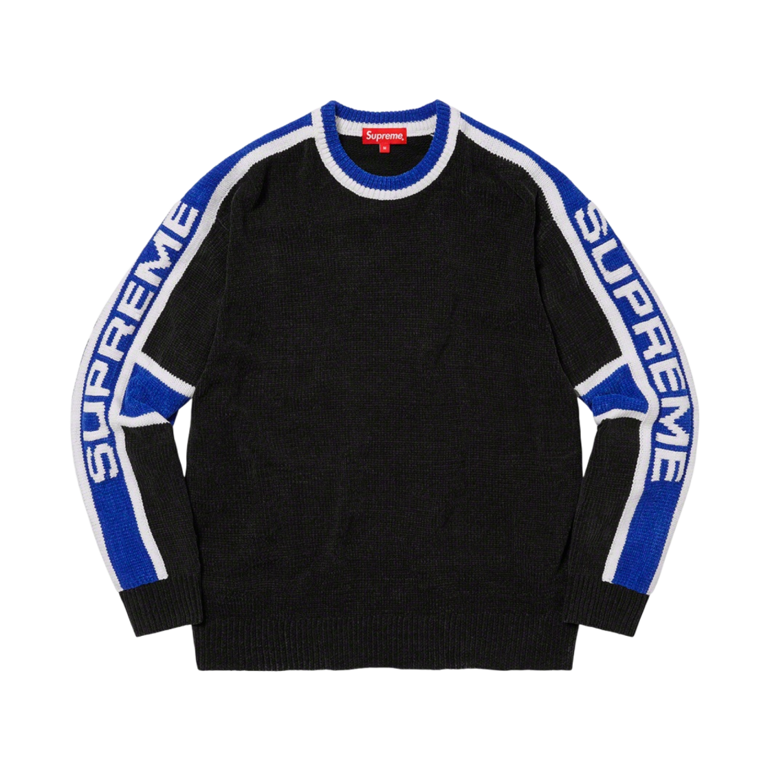 슈프림 스트라이프 셔닐 스웨터 블랙 - 22FW(Supreme Stripe Chenille Sweater Black - 22FW) - 1