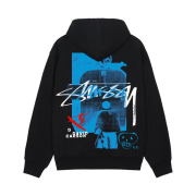 Stussy David Carson Vespa Hoodie Black