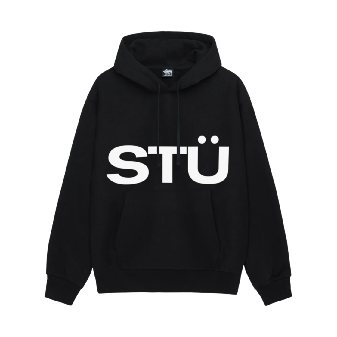 스투시 올 캡스 후드 블랙