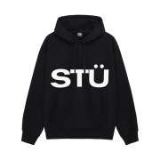 Stussy All Caps Hoodie Black