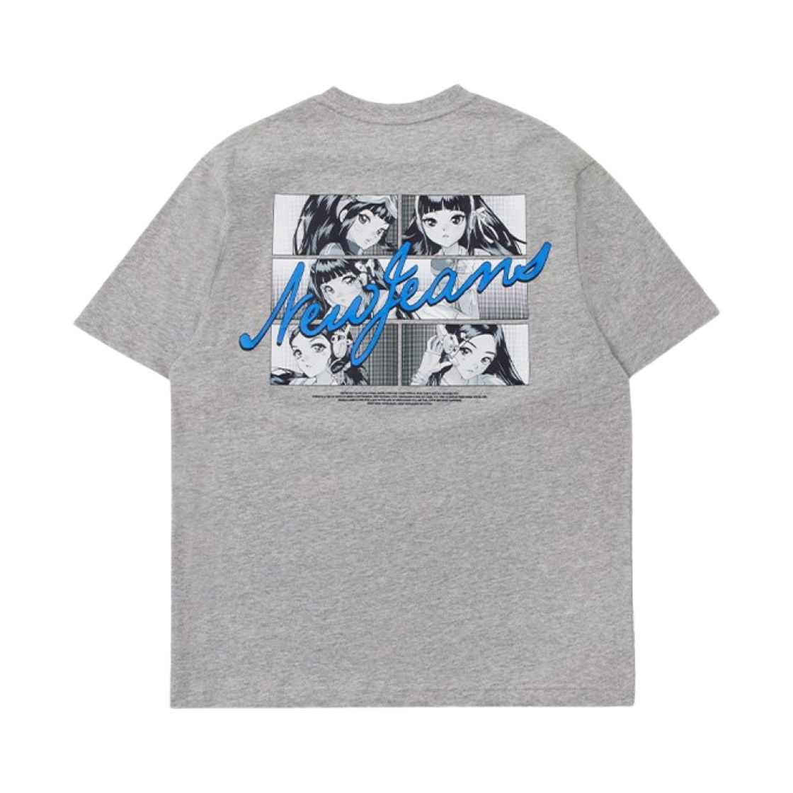 - NewJeans Get Up Short Sleeve T-Shirt Melange