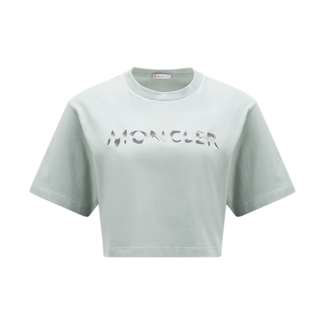 (W) 몽클레르 로고 티셔츠 아쿠아 그린 - 23SS((W) Moncler Logo T-Shirt Aqua Green - 23SS) - 1