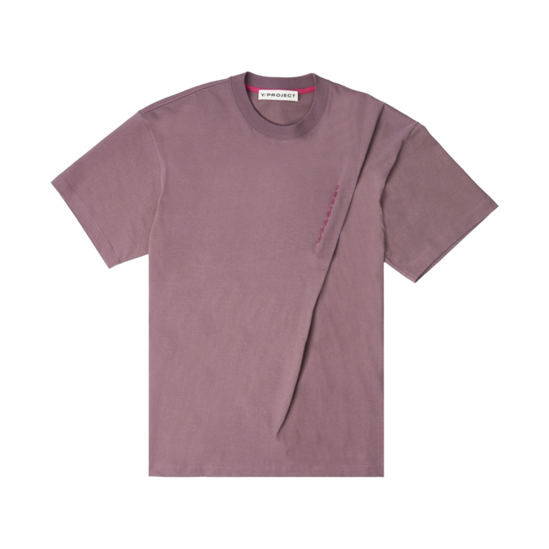 와이프로젝트 클래식 핀치드 로고 티셔츠 베리 - 23SS(Y/Project Classic Pinched Logo T-Shirt Berry - 23SS)