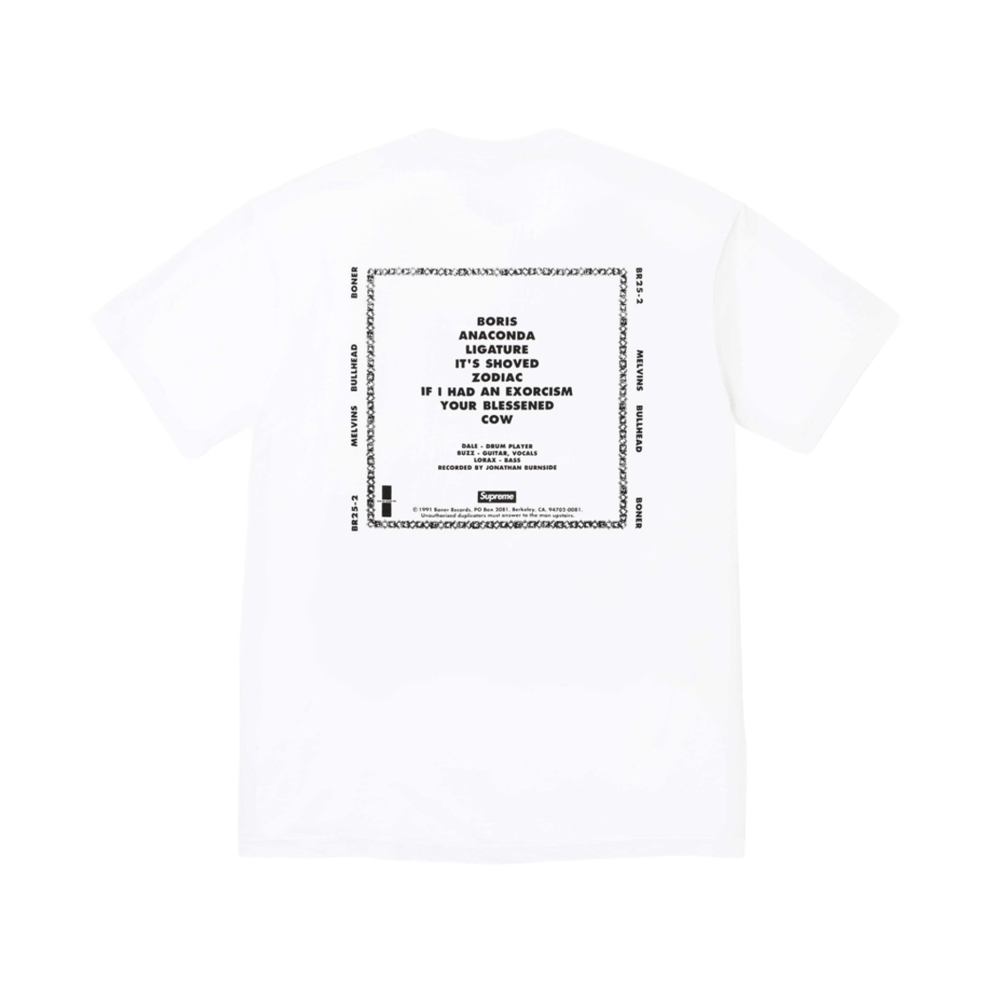 슈프림 x 멜빈스 불헤드 티셔츠 화이트 - 24SS(Supreme x Melvins Bullhead T-Shirt White - 24SS) - 2