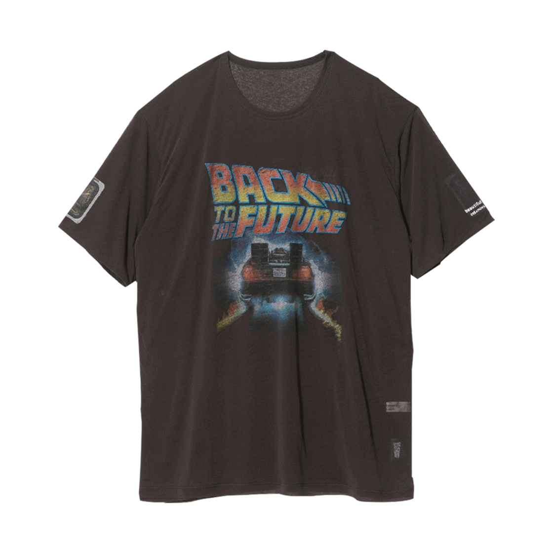 KW4DTSSBF05BK Beautiful People x UNIVERSAL PICTURES Women B.T.T.F Sheer Reversible Big-T Black - 24FW