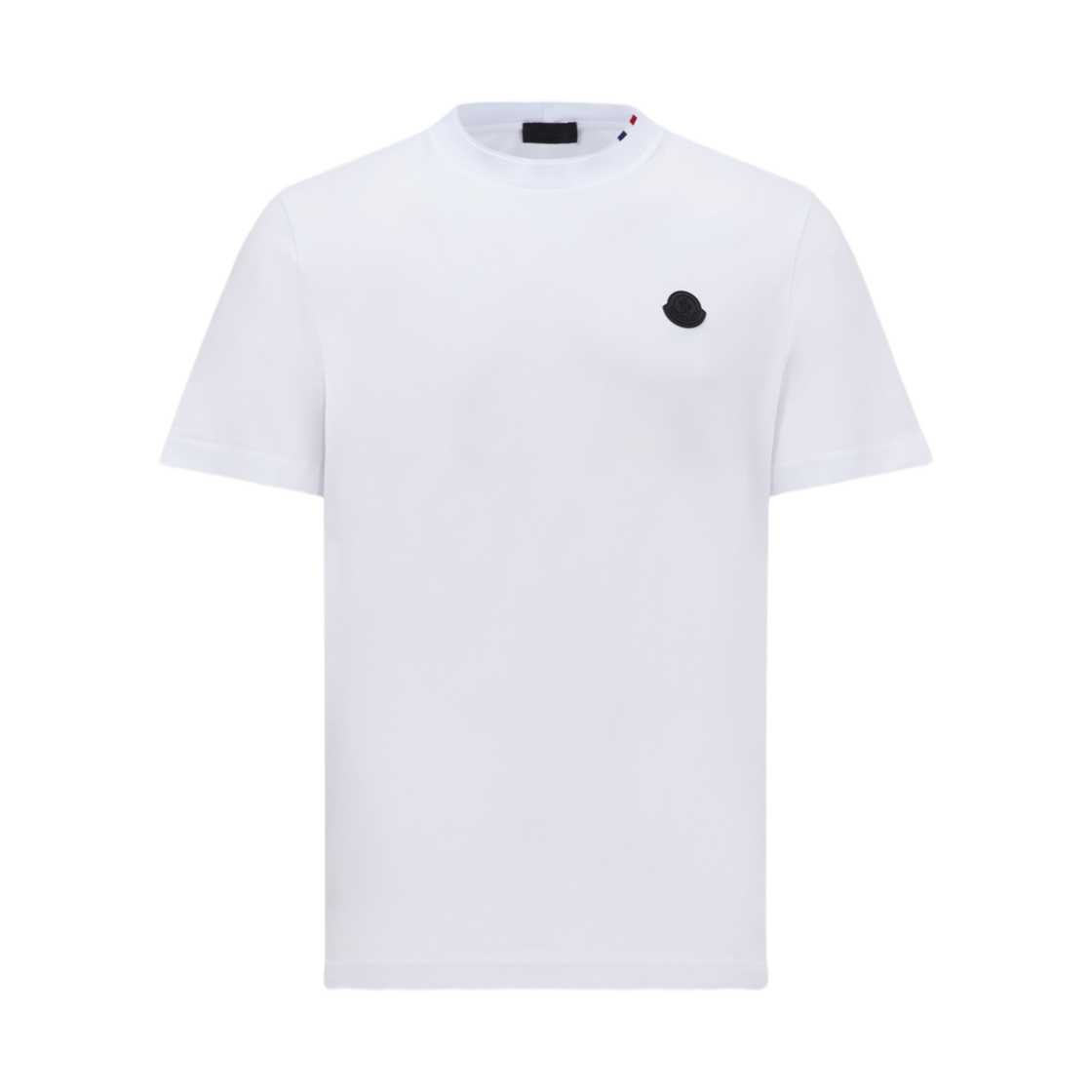 J2-091-8C00027-829H8-001 Moncler Logo Patch Cotton T-Shirt White - 24FW