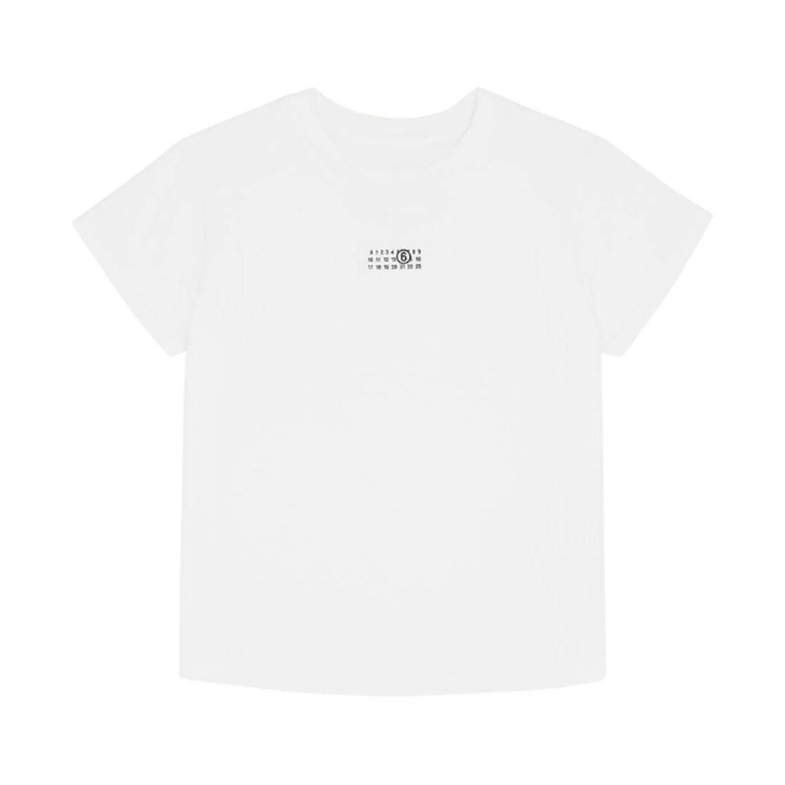 MM6 메종 마르지엘라 누메릭 코튼 저지 티셔츠 화이트(MM6 Maison Margiela Numeric Cotton Jersey T-Shirt White)