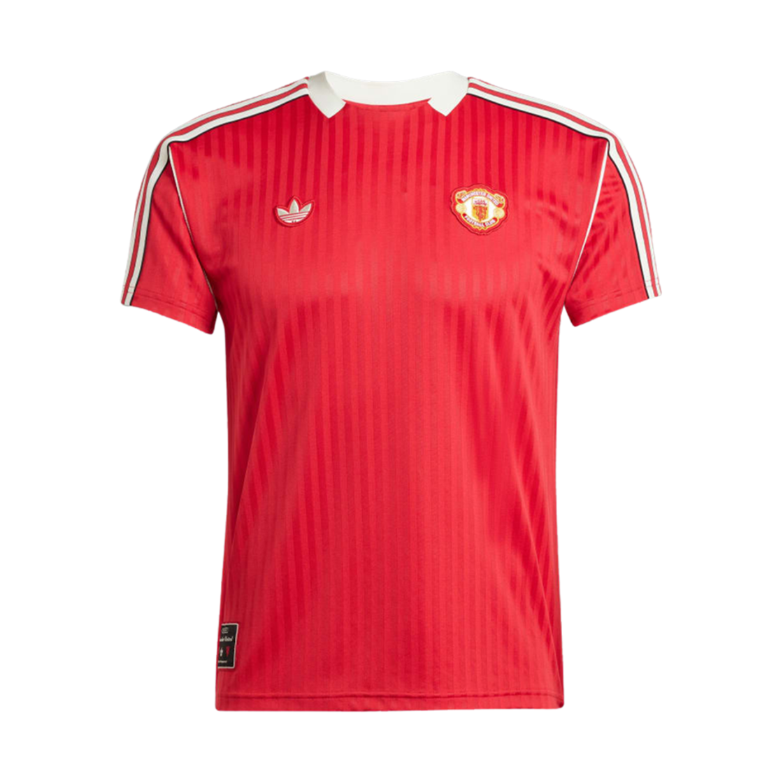 아디다스 맨체스터 유나이티드 테라스 아이콘 저지 엠유에프씨 레드 - KR 사이즈(Adidas Manchester United Terrace Icon Jersey Mufc Red - KR Sizing)