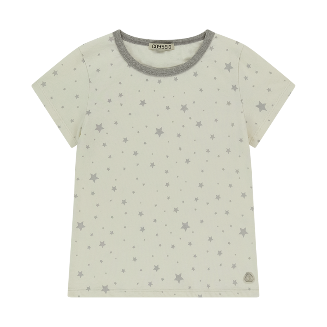 코이세이오 밀키 스타 티셔츠 아이보리(COYSEIO Milky Star T-Shirt Ivory)