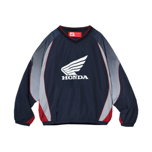 HEF1LS399SNA / HFS1LS399SNA Honda Speed Track Nylon Long Sleeve Navy