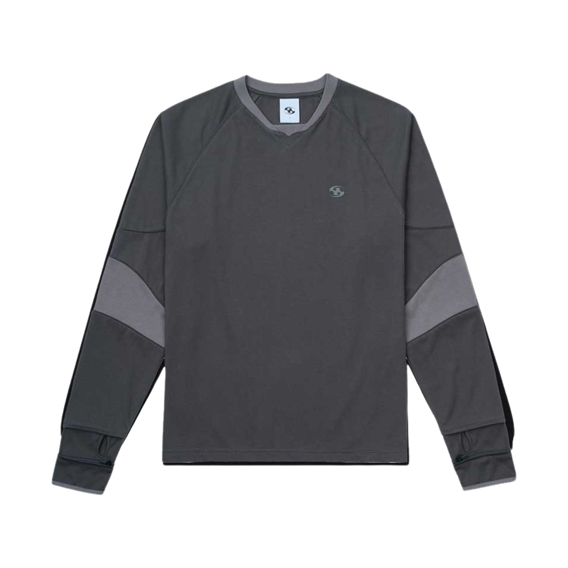 산산기어 파이핑 블락 롱슬리브 차콜 - 24SS