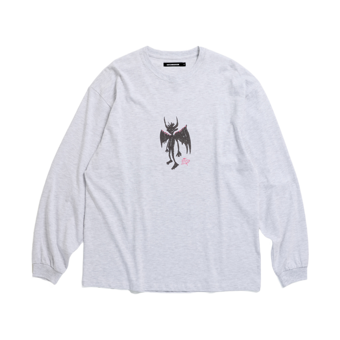 해칭룸 데빌 티셔츠 1% M.그레이(Hatchingroom Devil T-Shirt 1% M.Grey)