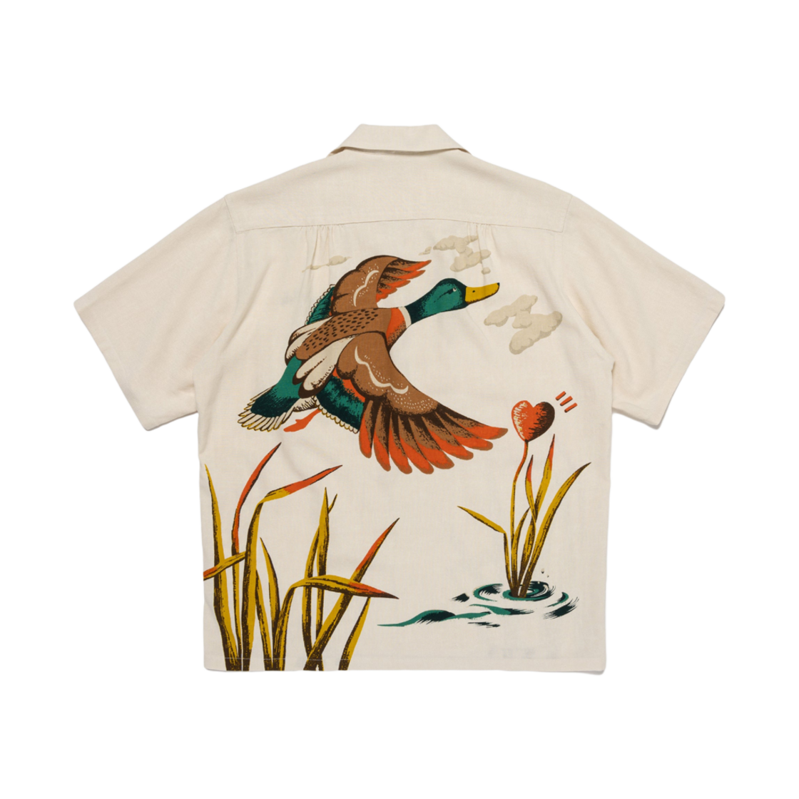 휴먼 메이드 덕 알로하 셔츠 화이트(Human Made Duck Aloha Shirt White) - 2