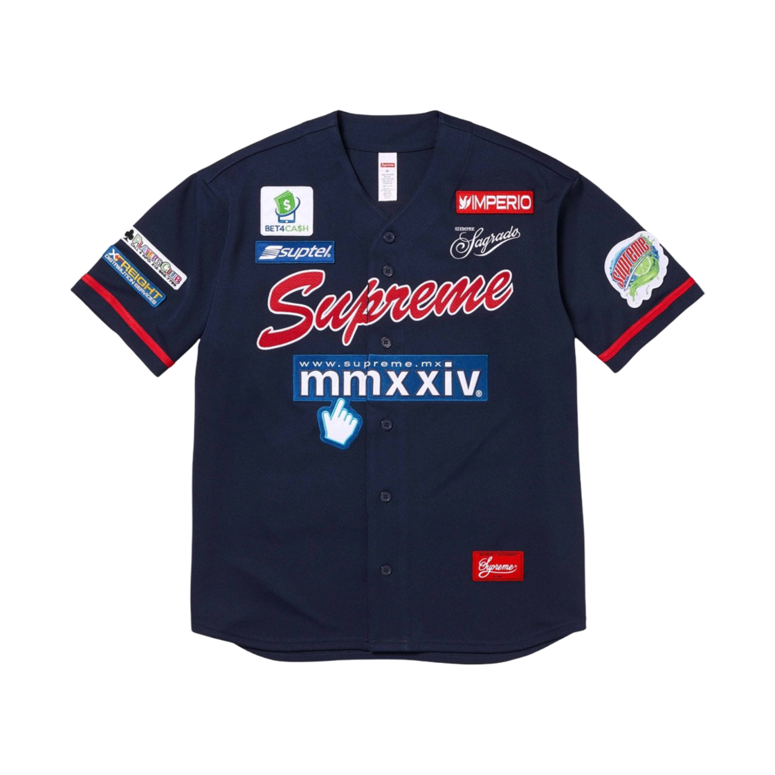 슈프림 추즌 원 베이스볼 저지 네이비 - 24SS
