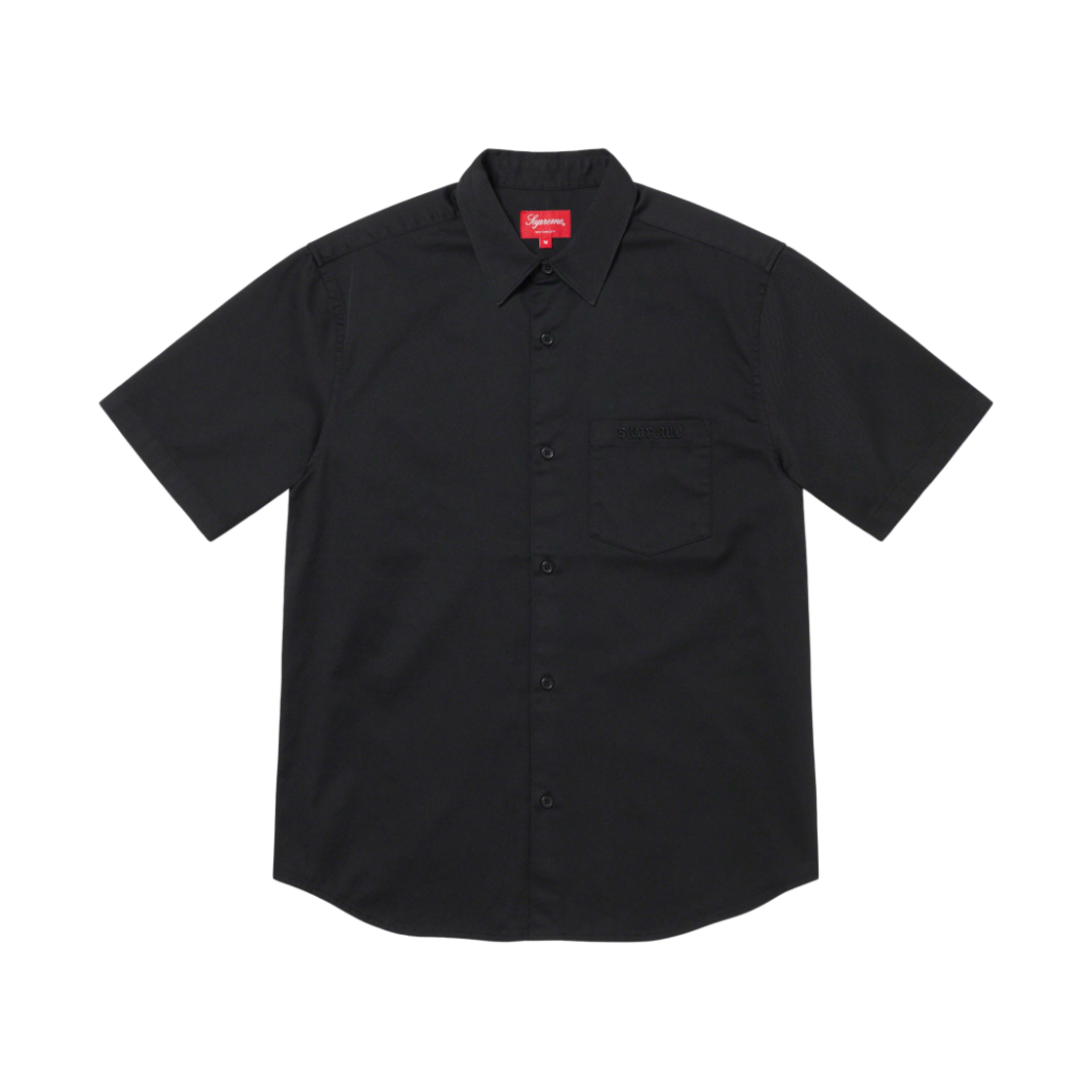 슈프림 크록 패치 숏슬리브 워크 셔츠 블랙 - 23SS(Supreme Croc Patch S/S Work Shirt Black - 23SS) - 1