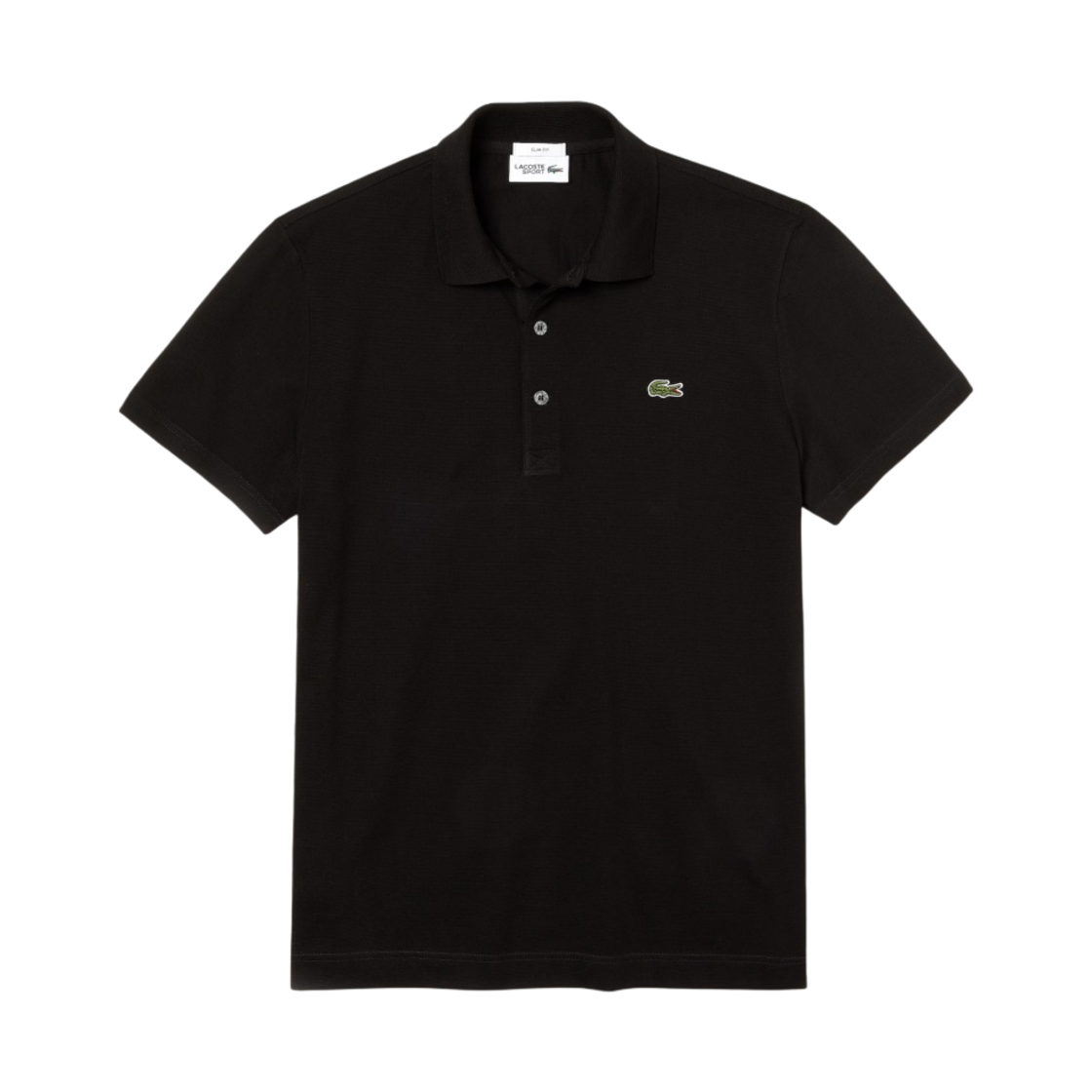 라코스테 슬림핏 스트레치 코튼 폴로 셔츠 블랙(Lacoste Slim Fit Stretch Cotton Polo Shirt Black) - 1