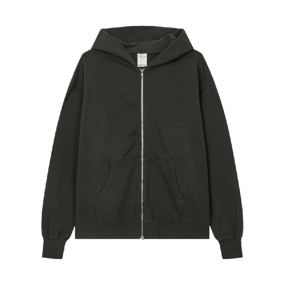 샤카웨어 13.5온스 LA 가먼트다이 더블 집업 후디 쉐도우(Shaka Wear 13.5oz Los Angeles Heavyweight Garment Dye Double Zip-Up Hoodie Shadow)