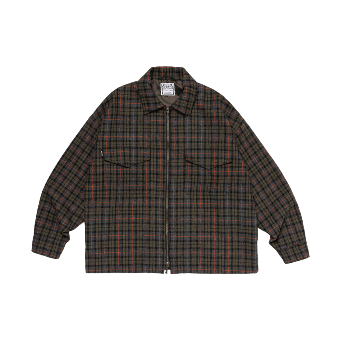 베르디 웨이스티드 유스 집업 셔츠 올리브 드랩(Verdy Wasted Youth Zip Up Shirts Olive Drab) - 1