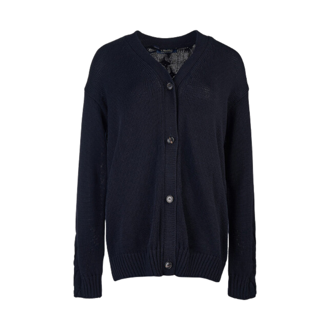 LUKAS-003 (W) Max Mara Lukas Cotton Cardigan Navy