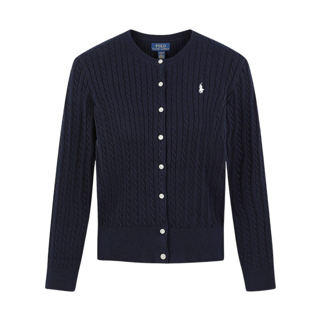 [30%적립] 폴로 랄프 로렌 칠드런 미니 케이블 코튼 가디건 네이비([30%적립] Polo Ralph Lauren Children Mini Cable Cotton Cardigan Navy)