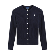 [30%적립] Polo Ralph Lauren Children Mini Cable Cotton Cardigan Navy