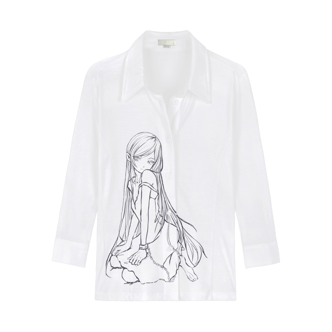 bonnae-063 [KREAM 단독] Bonnae Women Three-quarter sleeve shirt White