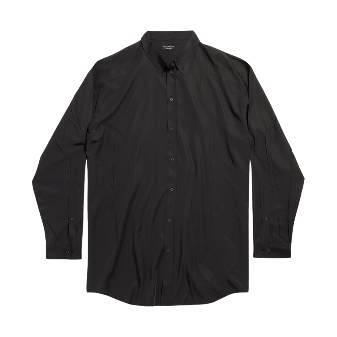 809007TRO371000 Balenciaga Fluid Shirt Black - 대표 이미지 #1