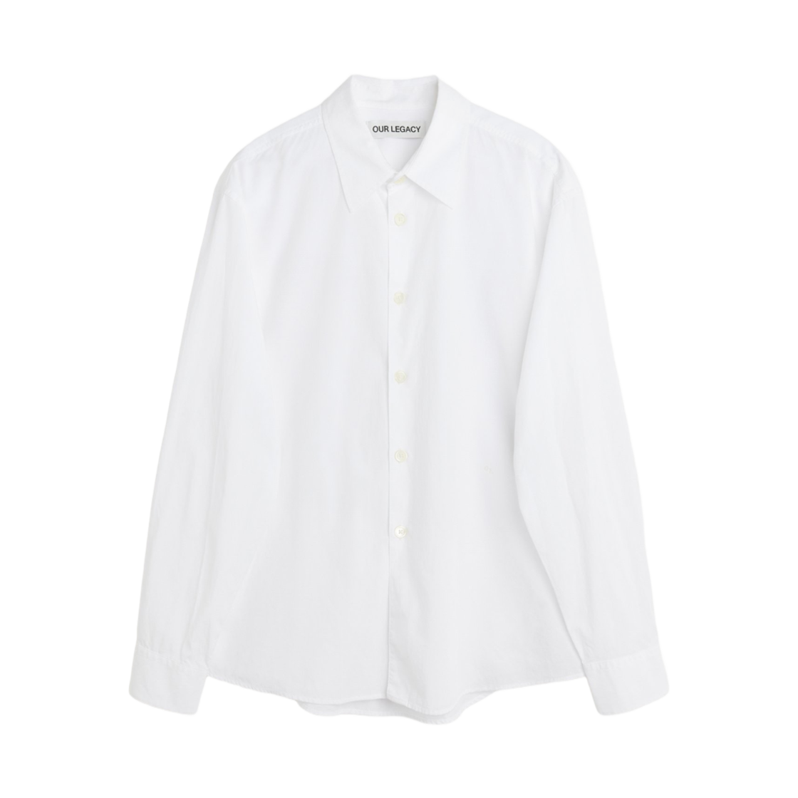 아워레가시 화이트 리퀴드 포플린 비욘드 셔츠(Our Legacy White Liquid Poplin Beyond Shirt) - 1