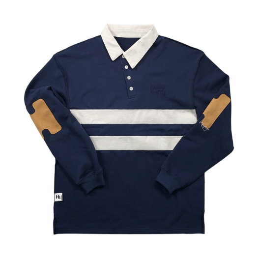 hyciony Huey Inside Out Rugby Tee Navy