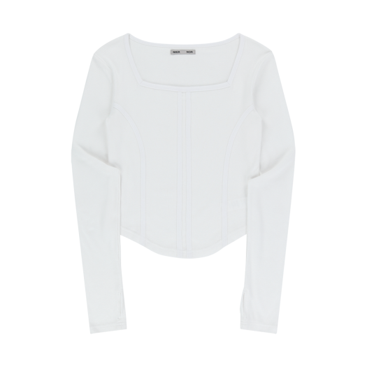 24NNFWTLSF007WT NIIER NOR Binding Slim Ls Tee White