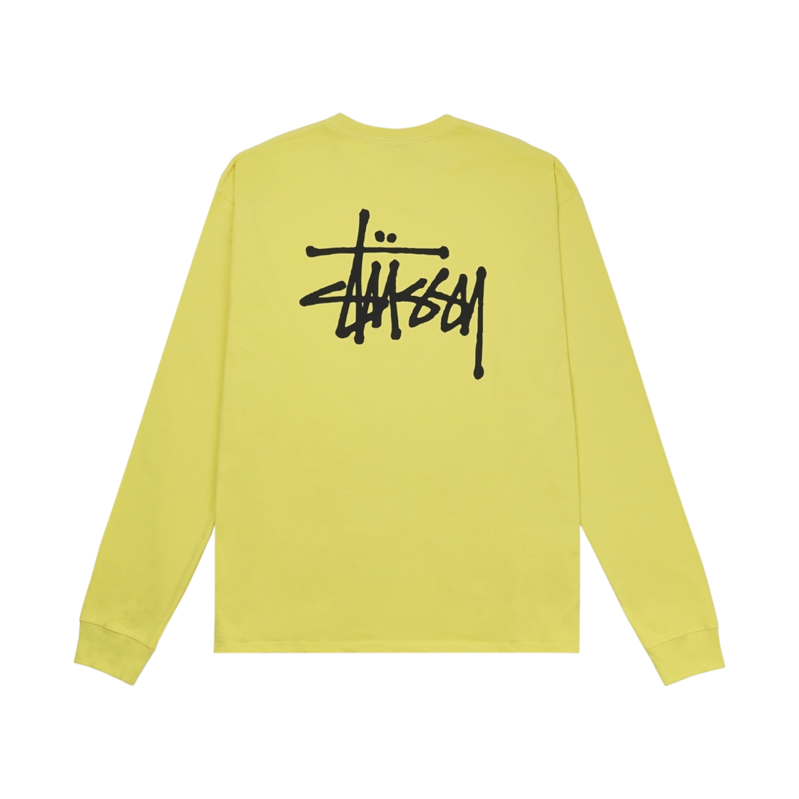 1994762 Stussy Basic Stussy LS T-Shirt Yellow Black 2022 - 대표 이미지 #1