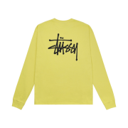 Stussy Basic Stussy LS T-Shirt Yellow Black 2022