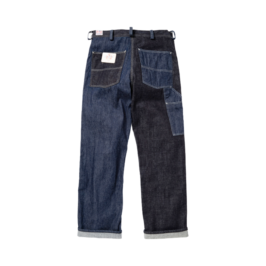 슈가 케인 프리 랜드 12온즈 블루 데님 워크 팬츠 원 워시(Sugar Cane Free Land 12 oz. Blue Denim Work Pants One Wash) - 2