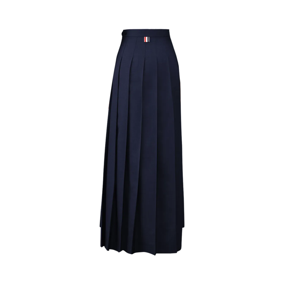 (W) 톰브라운 트윌 플리츠 롱 스커트 블루((W) Thom Browne Twill Pleated Long Skirt Blue) - 2