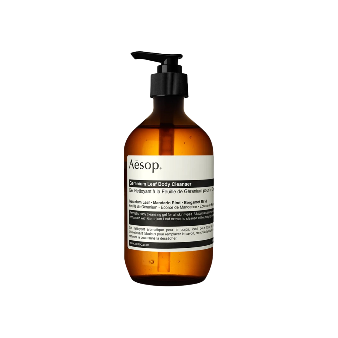 이솝 제라늄 리프 바디 클렌저 펌프 포함 500ml(Aesop Geranium Leaf Body Cleanser with Pump 500ml)