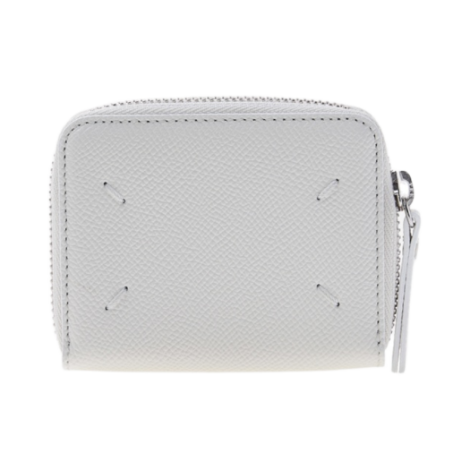 Maison Margiela Zip Around Compact Wallet White