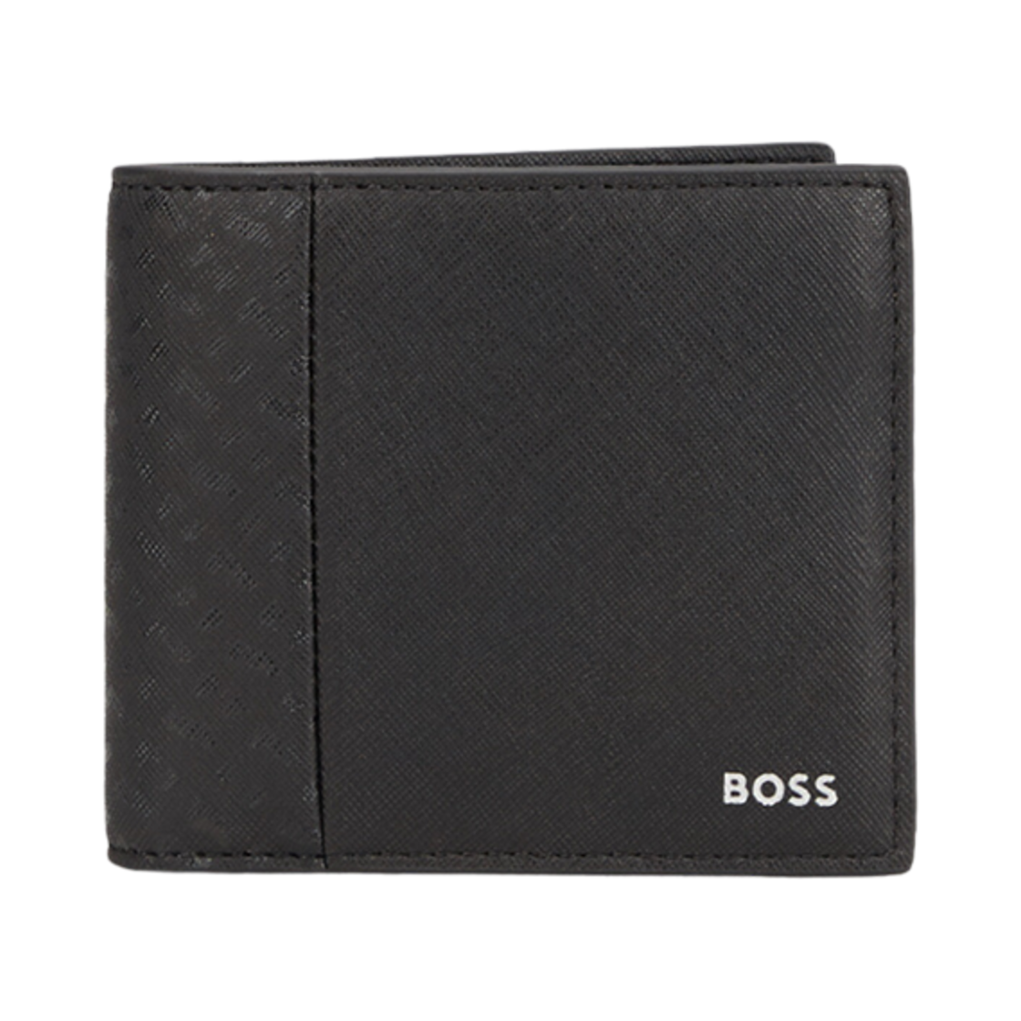 휴고 보스 로고 레더 월렛 블랙(Hugo Boss Logo Leather Wallet Black)