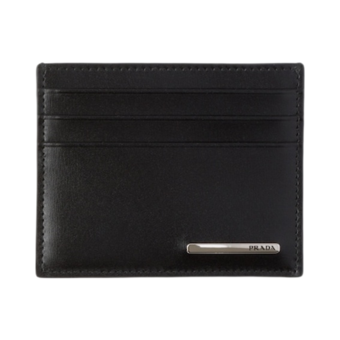 프라다 레더 카드 홀더 블랙(Prada Leather Card Holder Black) - 1