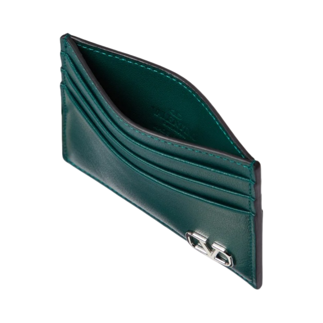 발렌티노 브이로고 시그니쳐 카드 홀더 칼리지 그린(Valentino Vlogo Signature Card Holder College Green) - 2