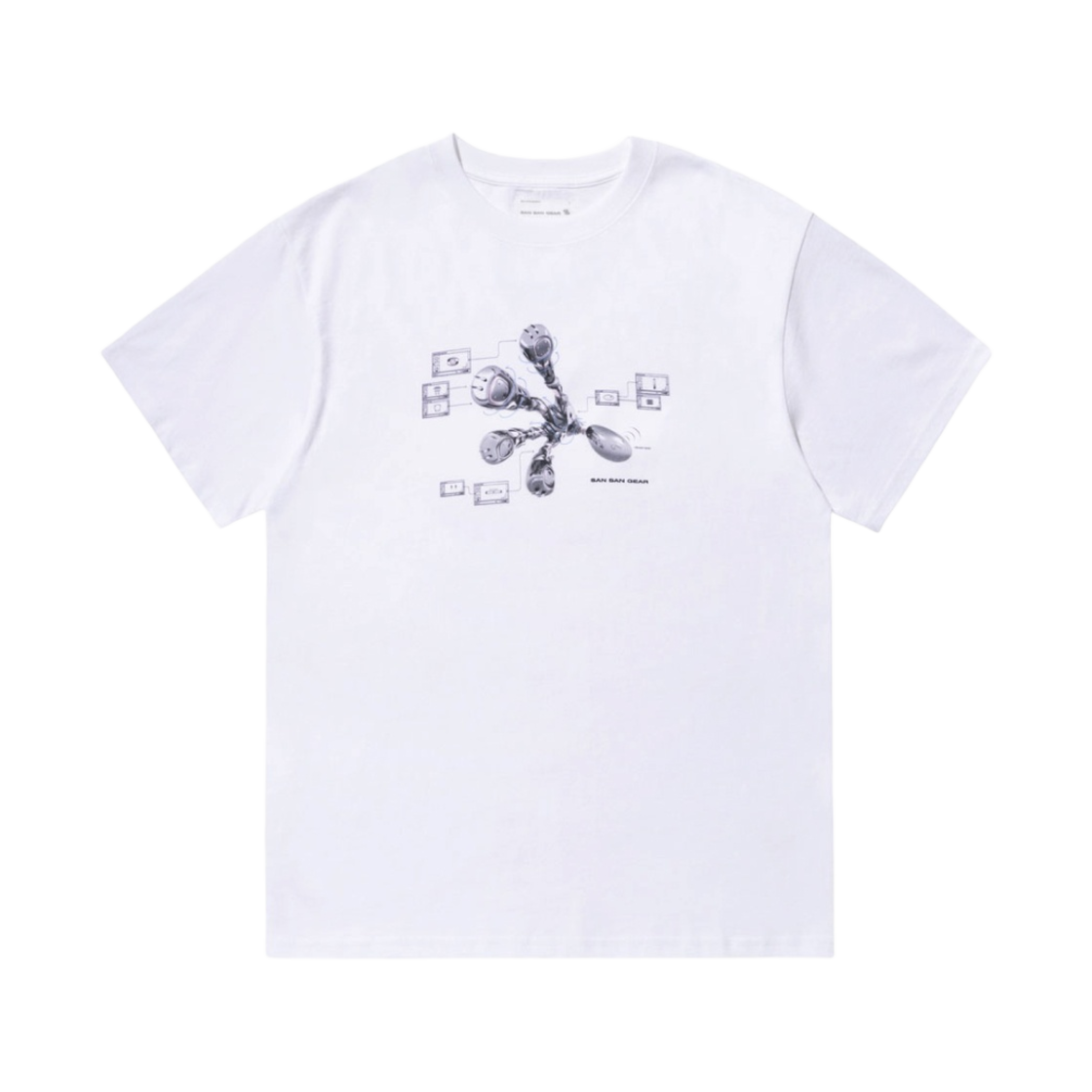 산산기어 인터페이스 티셔츠 오프 화이트 - 23SS