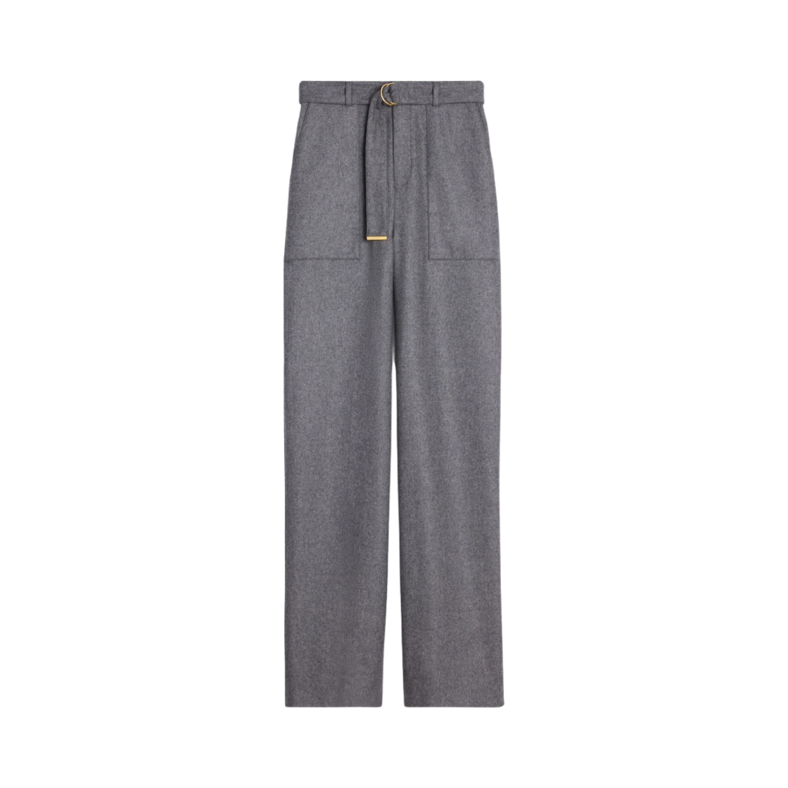 (W) 셀린느 캐시미어 플란넬 카고 팬츠 라이트 그레이((W) Celine Cargo Pants in Cashmere Flannel Light Grey) - 1
