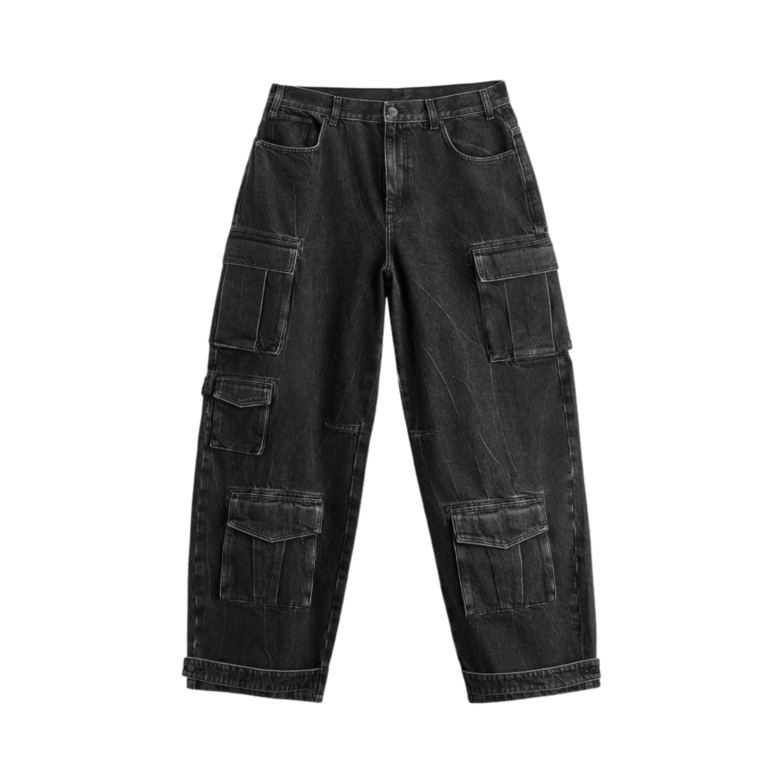 パンツ Zara Utility Cargo Jeans Black 36 New Zara utility cargo pants👖| The added detail on the zip