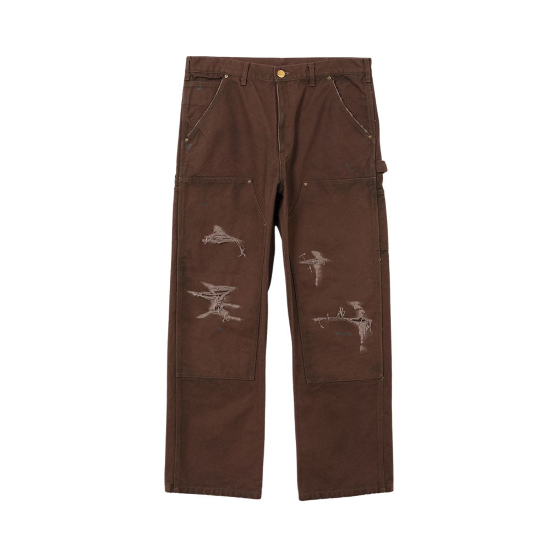 카미야 보로 페인터 팬츠 브라운(Kamiya Boro Painter Pants Brown)
