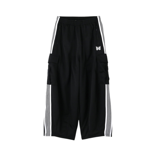 PU1631 Needles x LHP H.D. Track Pants BDU Poly Smooth Black