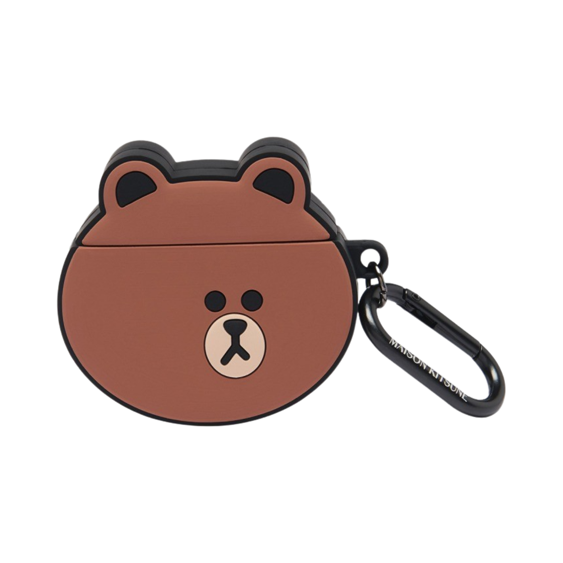 메종 키츠네 x 라인 프렌즈 브라운 에어팟 케이스(Maison Kitsune x Line Friends Brown AirPods Case)