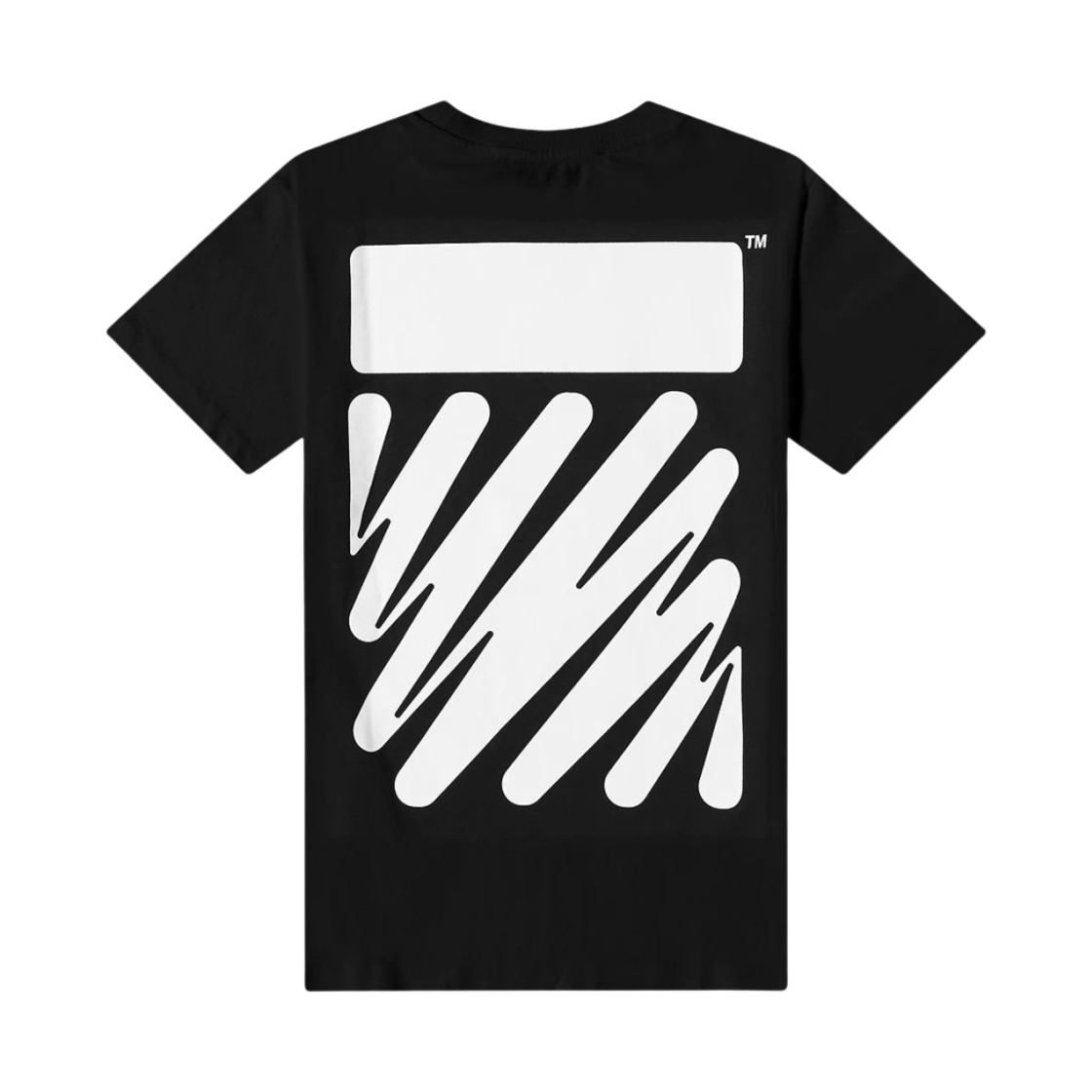 OMAA027S22JER0101001 Off-White Wave Diag Slim S/S T-Shirt Black