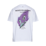 Wooyoungmi Feather Back Logo T-Shirt White - 23SS